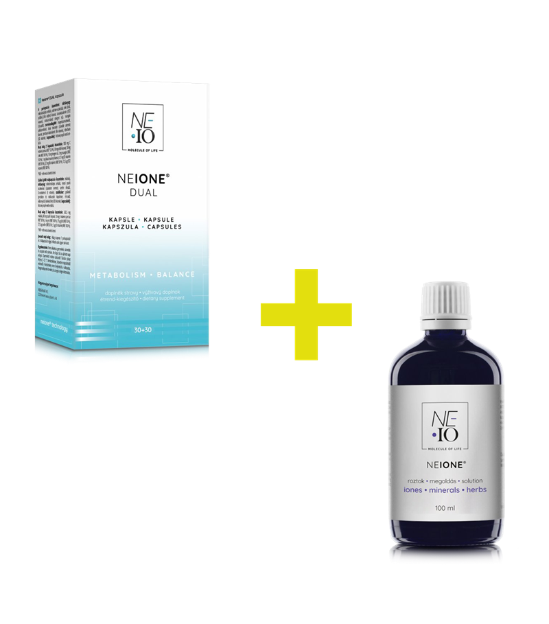 NEIO Kapsuly Dual 30 + 30 a NEIO Roztok Neione 100 ml