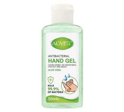 Dezinfekčný gél na ruky Aliver s Aloe Vera, 50ml