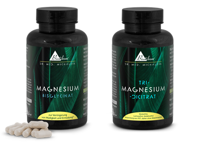 Biotikon - Horčík: Magnesium Bisglycinat, 120 kapsúl + Tri-Magnesium Dicitrat, 120 kapsúl