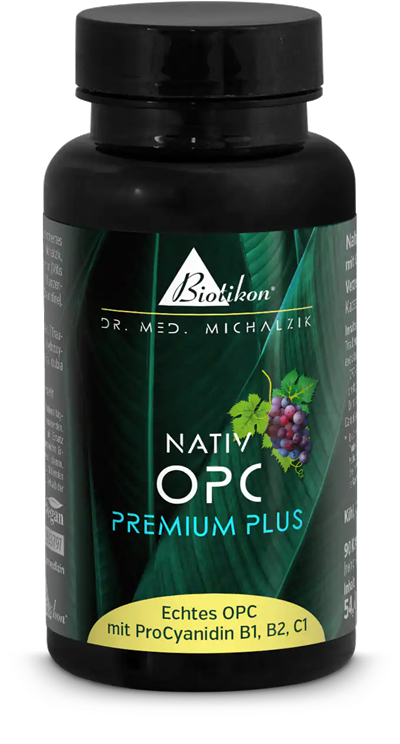 Biotikon OPC Premium Plus - extrakt z hroznových jadier s nemeckým certifikátom (450 mg s obsahom 320 mg čistého OPC a extraktom z Camu Camu), 90 kapsúl