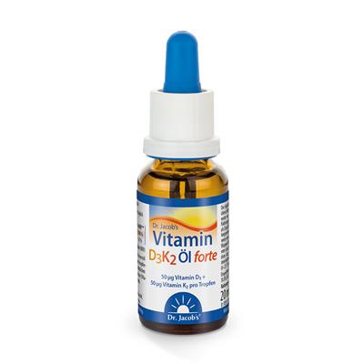 Vitamín D3K2 FORTE olej 20 ml (600 dávok, 2000 IU) Vitamín D3K2 FORTE olej 20 ml (600 dávok, 2000 IU)