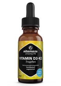 Vitamín D3+K2, 50 ml - VÝHODNÉ BALENIE (1700 dávok, 1000 IU), zn. Vitamaze