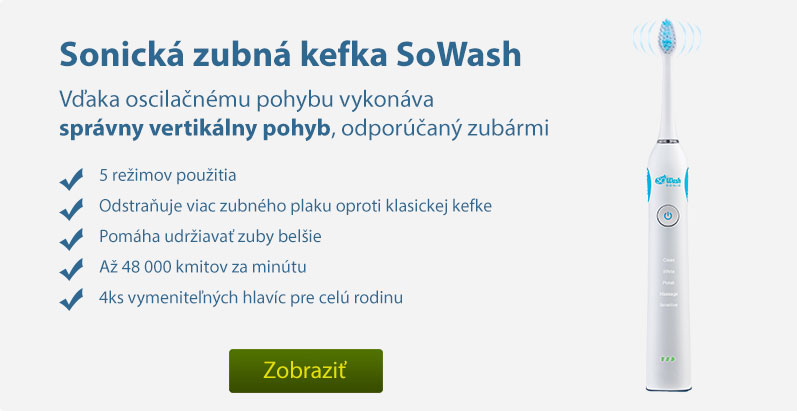 Sonická zubná kefka SoWash