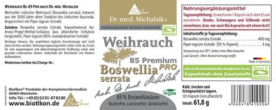 Boswellia 85 PRO Bioperine