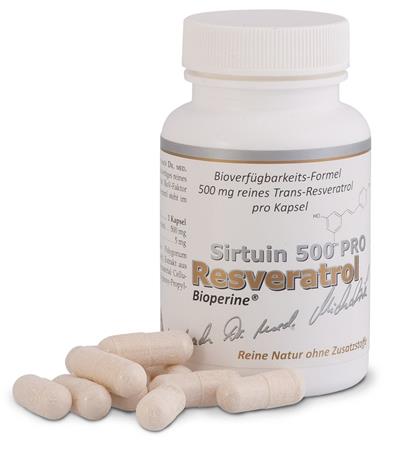 Resveratrol Sirtuin 500 PRO Bioperine
